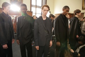 Backstage at Lemaire Men's RTW Fall 2016