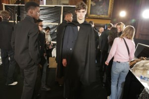 Backstage at Lemaire Men's RTW Fall 2016