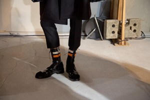 Backstage at Raf Simons men's RTW Fall 2016