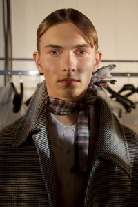 Backstage at Raf Simons men's RTW Fall 2016