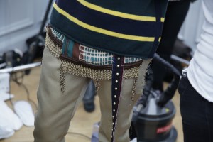 Backstage at Sacai Men's RTW 2016