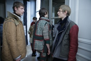Backstage at Sacai Men's RTW 2016