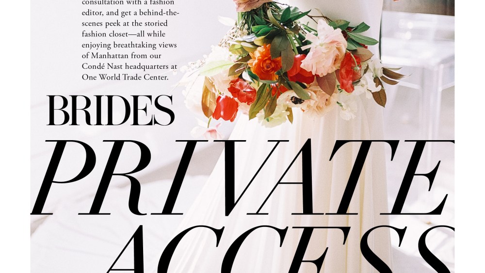 Condé Nast's Brides Offers 'Private Access' to Clients