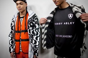 Backstage at Bobby Abley Men's Fall 2016