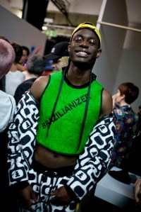 Backstage at Bobby Abley Men's Fall 2016