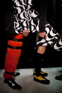 Backstage at Bobby Abley Men's Fall 2016