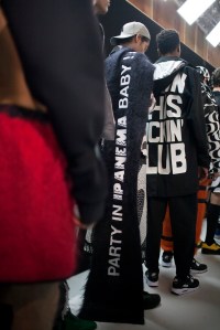 Backstage at Bobby Abley Men's Fall 2016