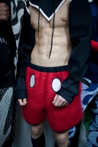 Backstage at Bobby Abley Men's Fall 2016