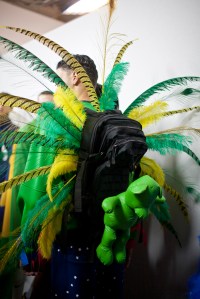 Backstage at Bobby Abley Men's Fall 2016