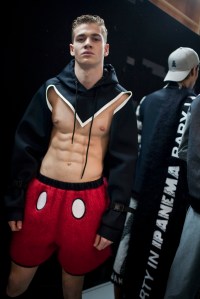 Backstage at Bobby Abley Men's Fall 2016