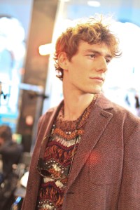Backstage at Missoni Men's Fall 2016