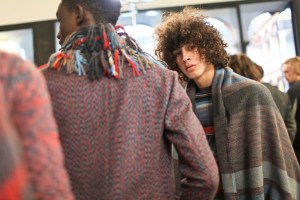 Backstage at Missoni Men's Fall 2016