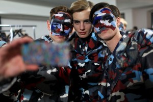 Backstage at Moncler Gamme Bleu Men's Fall 2016