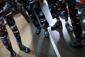 Backstage at Moncler Gamme Bleu Men's Fall 2016