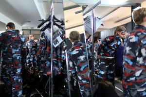 Backstage at Moncler Gamme Bleu Men's Fall 2016