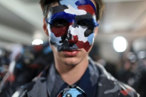 Backstage at Moncler Gamme Bleu Men's Fall 2016