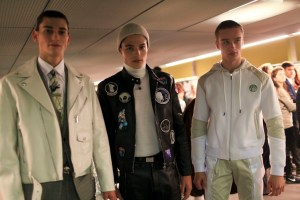 Backstage at Versace Men's Fall 2016