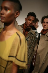 Backstage at Burberry Men's Fall 2016
