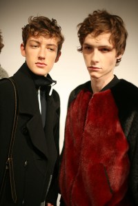 Backstage at Burberry Men's Fall 2016