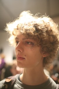Backstage at Burberry Men's Fall 2016