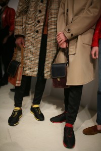 Backstage at Burberry Men's Fall 2016
