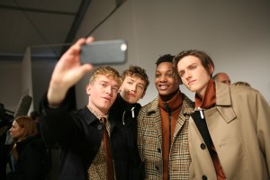 Backstage at Burberry Men's Fall 2016
