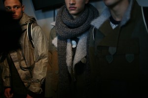 Backstage at Christopher Raeburn Men's Fall 2016
