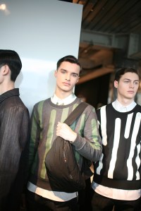 Backstage at Christopher Raeburn Men's Fall 2016