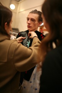 Backstage at JW Anderson Men's Fall 2016