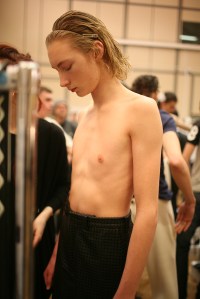 Backstage at JW Anderson Men's Fall 2016