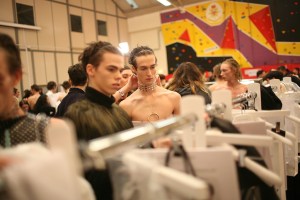 Backstage at JW Anderson Men's Fall 2016
