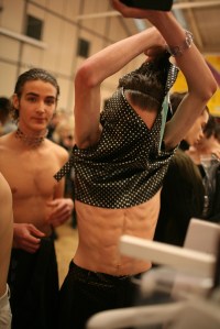 Backstage at JW Anderson Men's Fall 2016