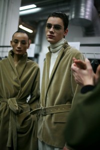 Backstage at Lucio Vanotti Men's Fall 2016