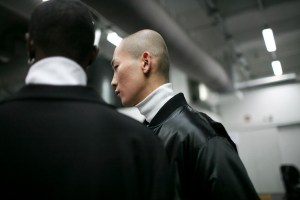 Backstage at Lucio Vanotti Men's Fall 2016