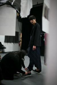 Backstage at Lucio Vanotti Men's Fall 2016