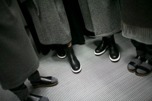 Backstage at Lucio Vanotti Men's Fall 2016