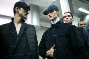 Backstage at Lucio Vanotti Men's Fall 2016