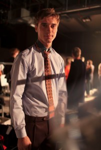Backstage at Canali Men's Fall 2016