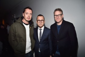 Marcus Wainwright, Steven Kolb and Todd Snyder NFL unveils Super Bowl 50 Bespoke designer footballs in collaboration with CFDA, New York, America - 20 Jan 2016