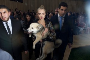 Cara Delevingne front row chanel couture spring 2016