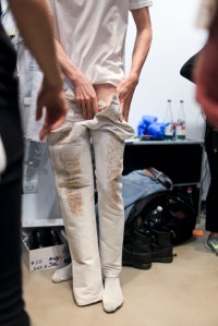 Backstage at Calvin Klein Collection Men's Fall 2016