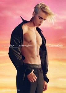 Justin Bieber featured in the spring '16 Calvin Klein ad campaign