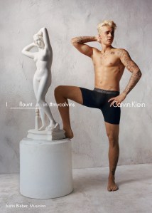 Justin Bieber featured in the spring '16 Calvin Klein ad campaign