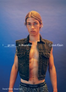 Daniel Hivner featured in the Calvin Klein spring '16 ad campaign