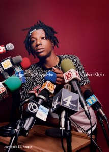 Joey Bada$$ featured in the Calvin Klein spring '16 ad campaign