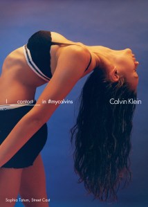 Sophia Tatum featured in the Calvin Klein spring 2016 ad campaign.