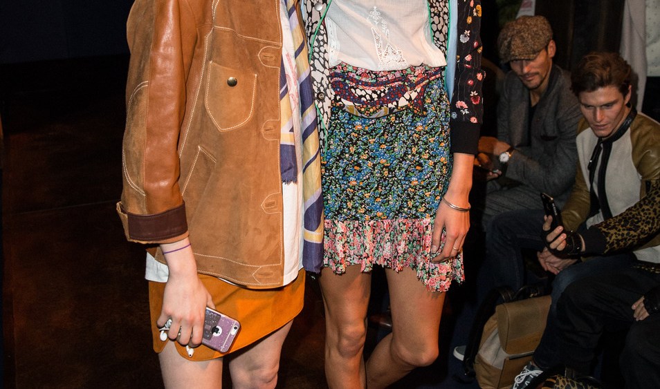 Edie Campbell and Matilda Lowther