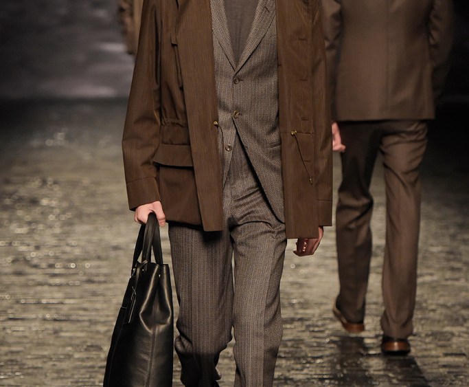 A look from Corneliani's fall '16 collection.
