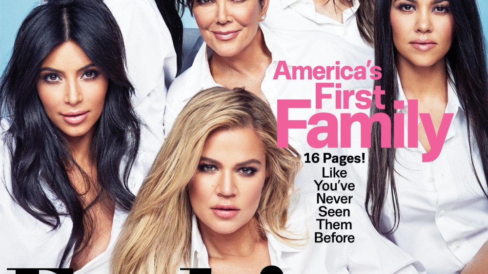The Kardashian/ Jenner Daughters Flag on Newsstand