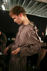 Backstage at Craig Green Men's Fall 2016